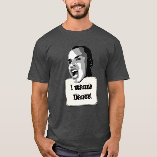 T-shirt Voulez danser le texte fait sur commande drôle (Devant)
