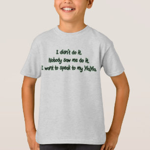 T-shirt Voulez parler à YiaYia