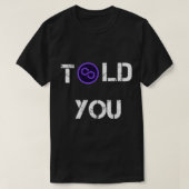 T-shirt Vous A Dit Polygon Crypto Conception Devise (Design devant)