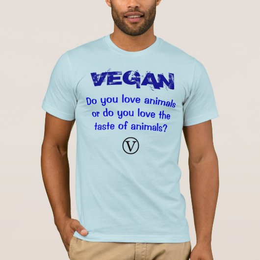 T-shirt Ⓥ Vous aimez des animaux (Devant)