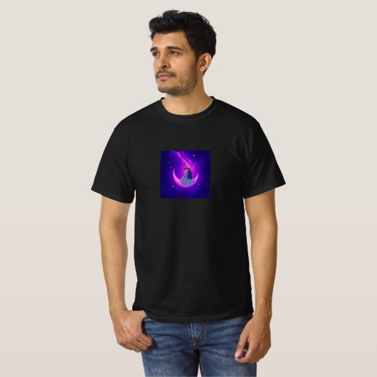 T-shirt Vous aimez la lune et le retour (Devant entier)
