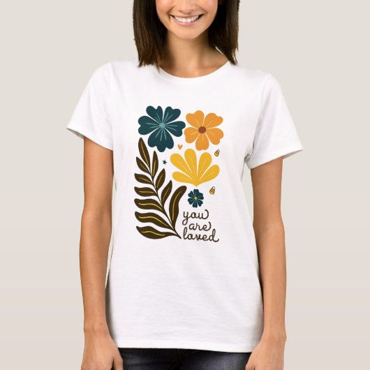 T-shirt vous aimez les fleurs Boho floral Inspirational Qu (Devant)