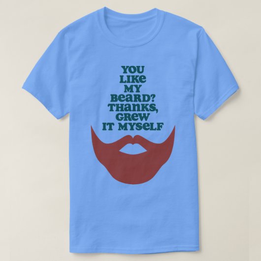 T-shirt vous aimez ma barbe merci (Design devant)