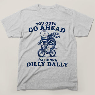 T-shirt Vous Allez Devant Je Vais Lambiner Tortue