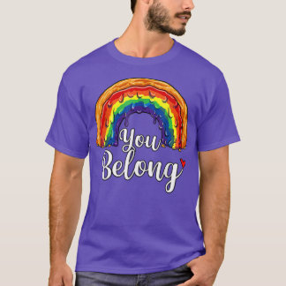 T-shirt Vous appartenez au mois de la fierté LGBT Gay Bi T
