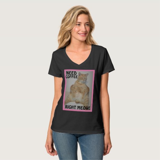 T-shirt Vous Avez Besoin De Café Juste Miow ! Chat Manx Sl (Devant entier)