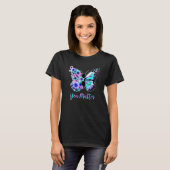 T-shirt Vous avez de l'importance Butterfly Sunflower Prév (Devant entier)