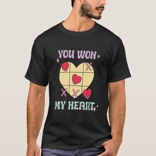 T-shirt Vous avez gagné mon coeur - Jeu XO Valentines Day (Devant)