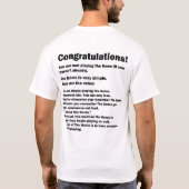 T-shirt Vous avez juste perdu The Game (la lumière) (Dos)