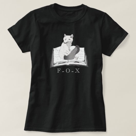 T-shirt Vous avez Mail / Fox and Sons Books T B&W (Design devant)