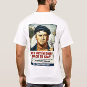 T-shirt Vous avez parié que je retourne à la mer ! (Dos)