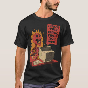 T-shirt Vous avez reçu un message drôle rétro