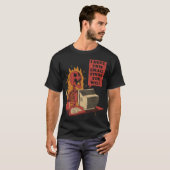T-shirt Vous avez reçu un message drôle rétro (Devant entier)