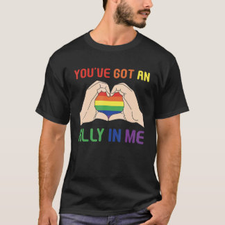 T-shirt Vous avez un allié en moi Lgbt Pride Mois