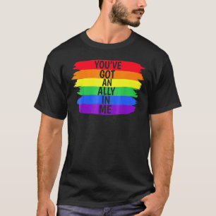 T-shirt Vous Avez Un Allié En Moi Lgbtqia Vous Avez Un All