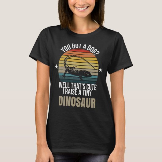 T-shirt Vous avez un chien bien c'est mignon je lève un mi (Devant)