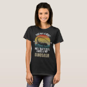 T-shirt Vous avez un chien bien c'est mignon je lève un mi (Devant entier)