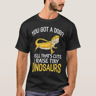 T-shirt Vous avez un chien que je lève Dinosaures minuscul