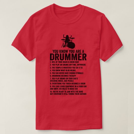 T-shirt Vous Avez Un Drummer Si Amusant Drum Lover Drummer (Design devant)