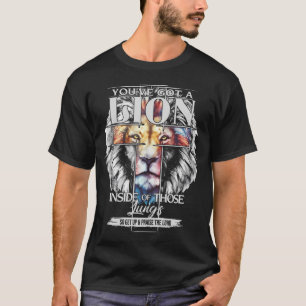 T-shirt Vous Avez Un Lion À L'Intérieur De Ces Poumons Jes