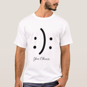 T-shirt Vous Choisissez Une Attitude Drôle Choix Foi En Di