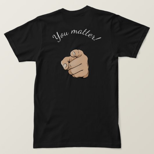 t-shirt "vous comptez" (Design dos)