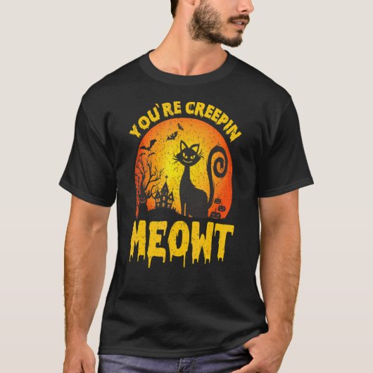 T-shirt Vous Creepin Meowth Éffrayante effroi Halloween Ch (Devant)