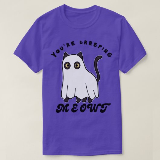T-shirt Vous Creeping Meowt Halloween Catlovers (Design devant)
