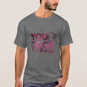 T-shirt Vous Cuisinez Je boirai Typographie Foil Funny Dar (Devant)