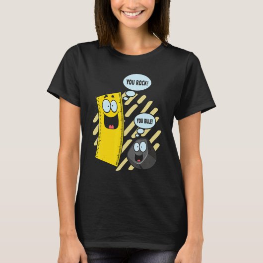 T-shirt Vous déchirez Vous régnez Règle et gomme à eff (Devant)