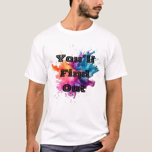 T-shirt Vous découvrirez un splash (Devant)