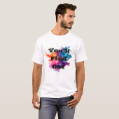 T-shirt Vous découvrirez un splash (Devant entier)