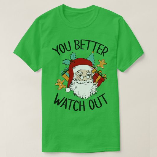 T-SHIRT VOUS DEVEZ REGARDER PÈRE NOËL (Design devant)