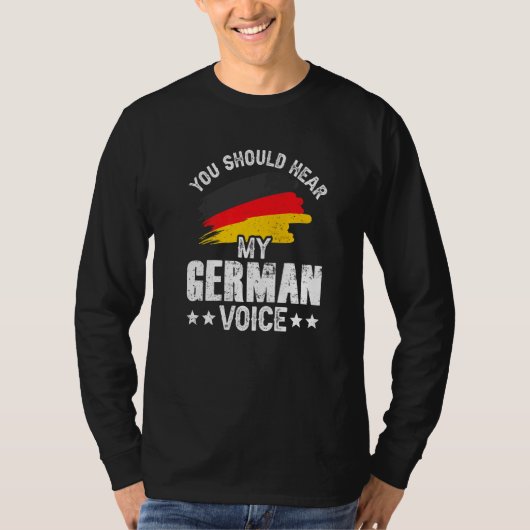 T-shirt Vous Devriez Entendre Mon Enseignant De Voix Allem (Devant)