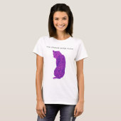T-shirt Vous devriez sourire plus féministe Hot Pink Leopa (Devant entier)