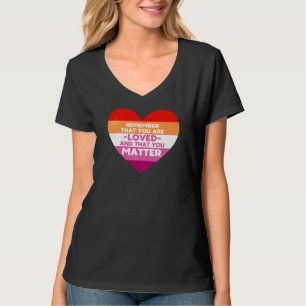 T-shirt Vous êtes aimé Vous avez de l'importance (Coeur du