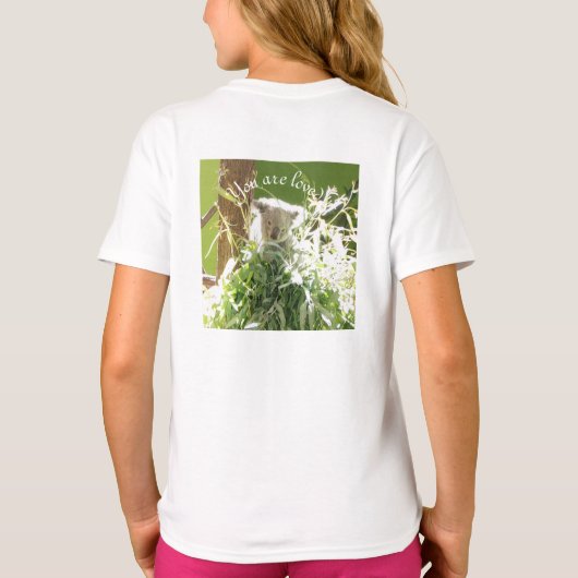 T-shirt Vous êtes aimés, Koala (Dos)
