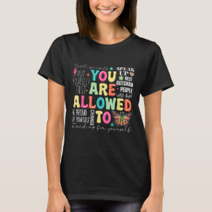T-shirt Vous Êtes Autorisé À L'École De Sensibilisation À