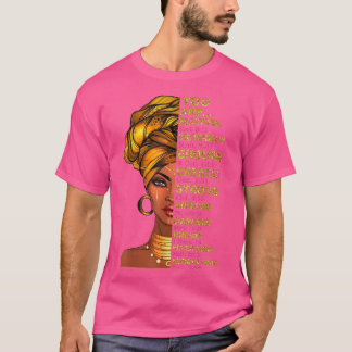 T-shirt Vous Êtes Belle Femme Noire Melanin Reine Noire 