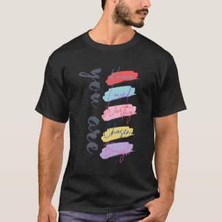 T-shirt Vous Êtes Connu Aimé Digne Choisi Assez Chrétien