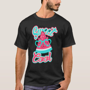 T-shirt Vous êtes doux et frais chat pastèque pour pastèqu