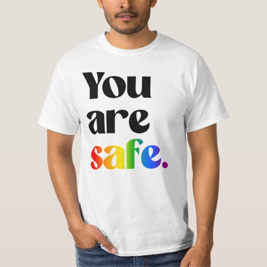 T-shirt Vous êtes en sécurité (Devant)