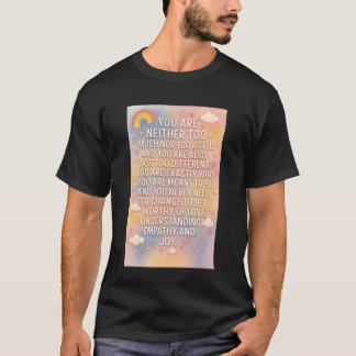 T-shirt Vous êtes exactement qui vous êtes censé être Manc