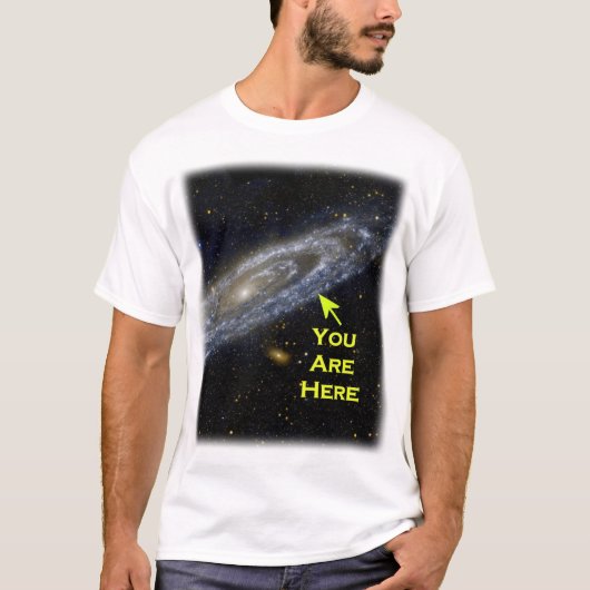 T-shirt Vous êtes ici dans la galaxie (Devant)