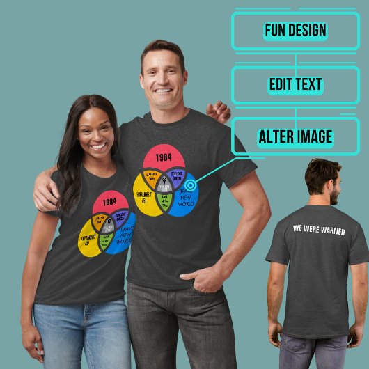 T-shirt Vous Êtes Ici Dystopian Future Mashup Ver 02