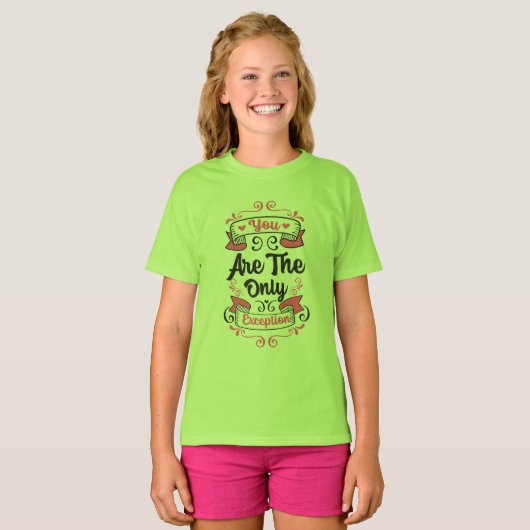 T-shirt Vous êtes la seule exception, Paramore la citation (Devant entier)