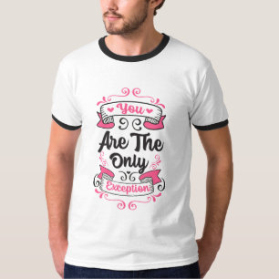 T-shirt Vous êtes la seule exception, Paramore la citation
