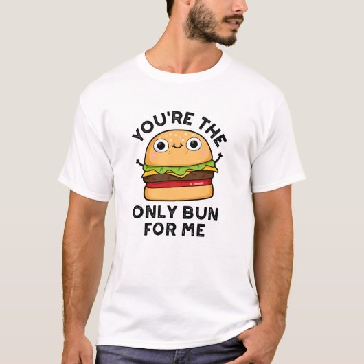 T-shirt Vous êtes le seul petit pour moi drôle Burger Pun (Devant)