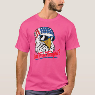 T-shirt Vous êtes libre ce soir Aigle américain Drapeau am