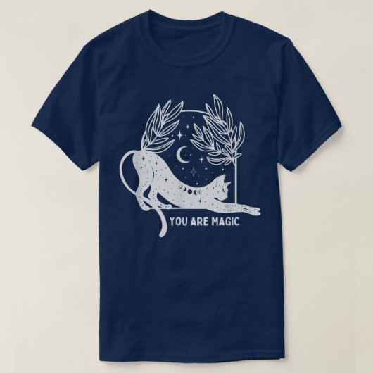 T-shirt Vous Êtes Magique, Chat Sorcière Esthétique  (Design devant)